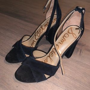 Black Suede Sam Edelman Heels